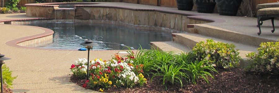 backyard garden and pool design
